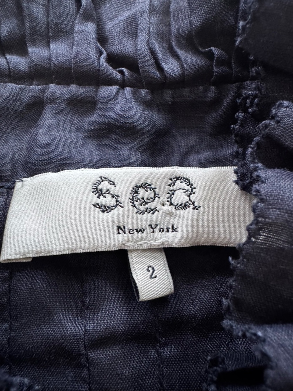 Sea New York blouse size 2 midnight navy - Picture 7 of 9